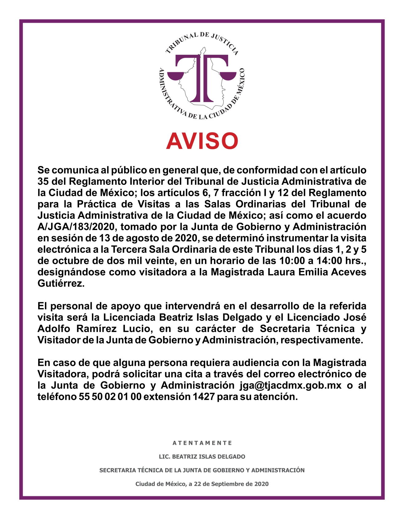aviso 3SO 2020
