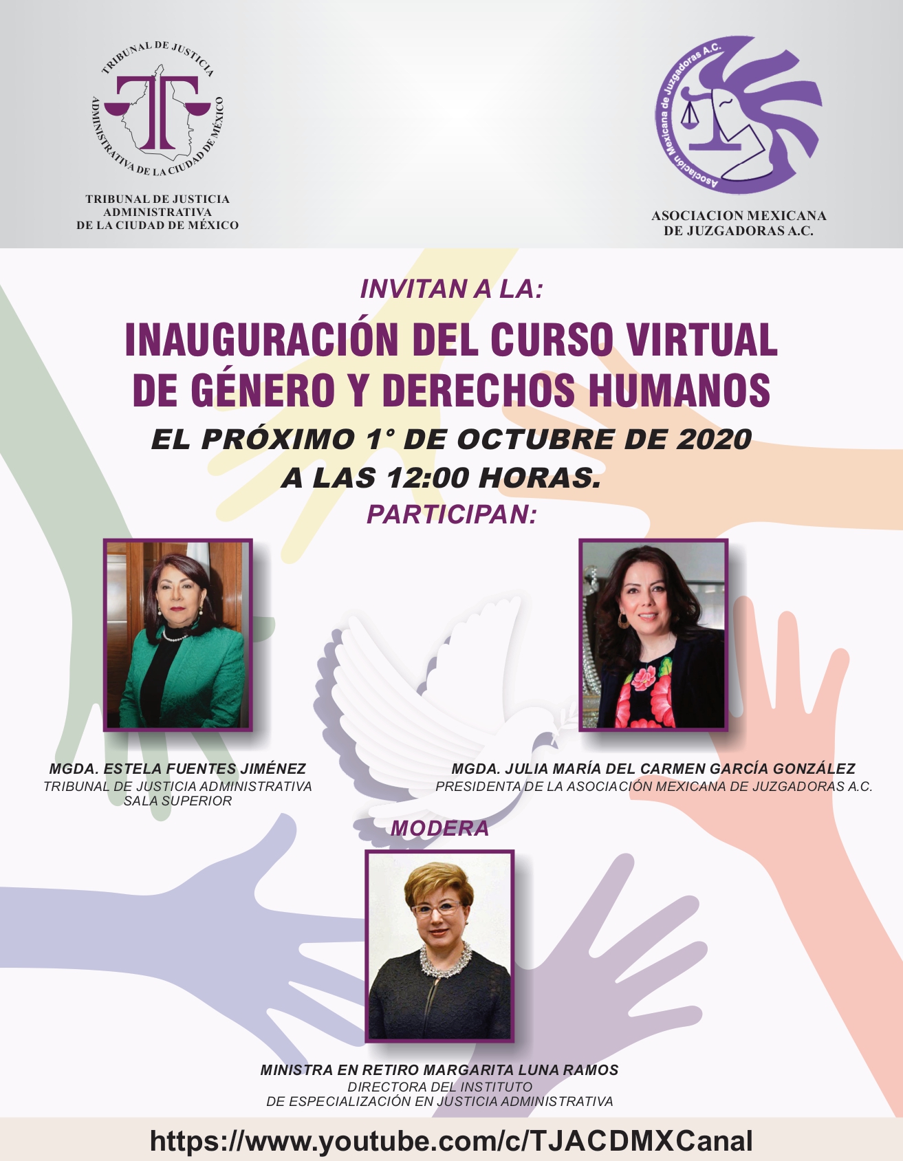 CARTEL CURSO VIRTUAL DERECHOS HUMANOS