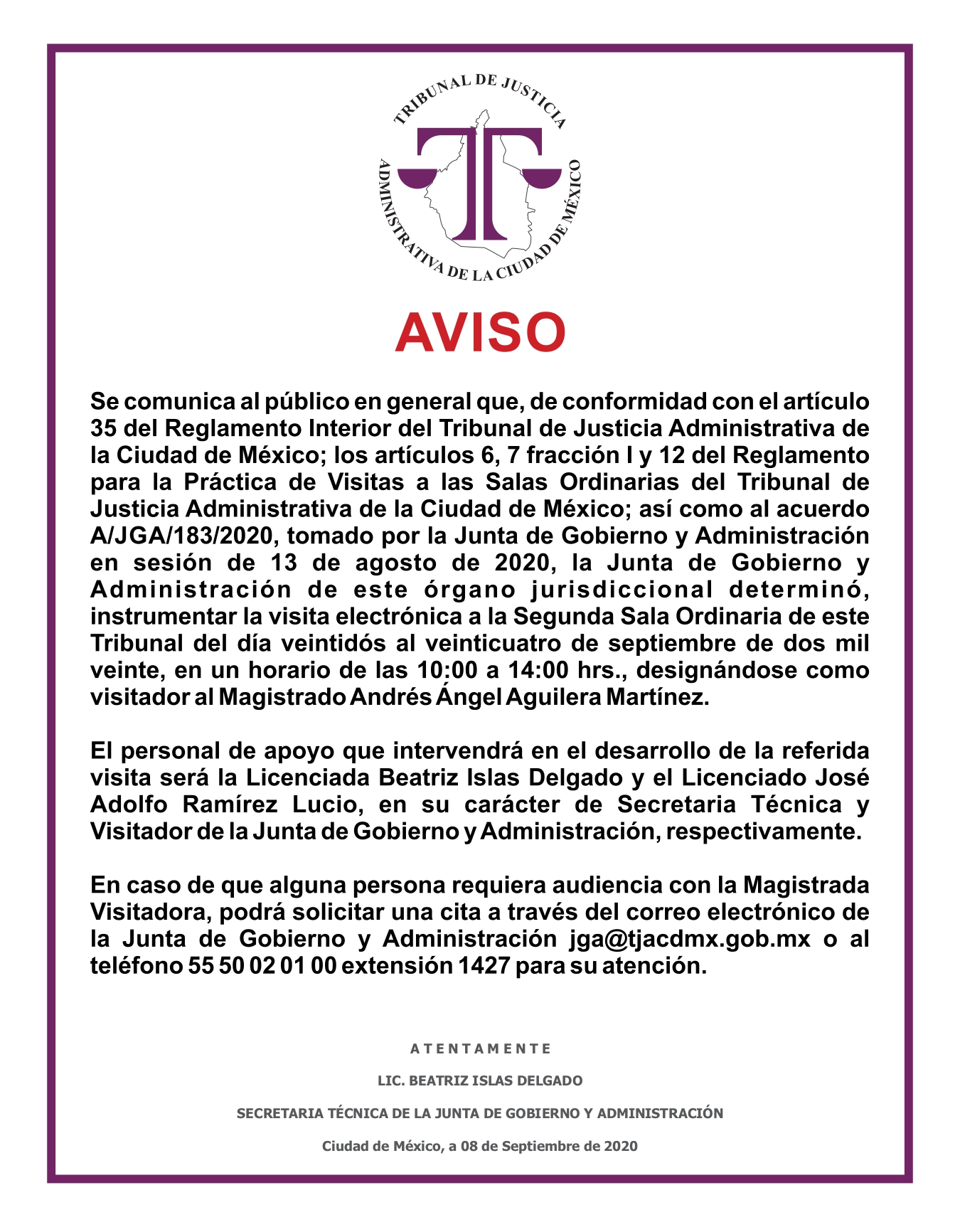 aviso visita 2SO