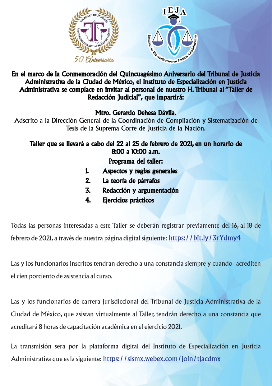 taller redaccion tjacdmx