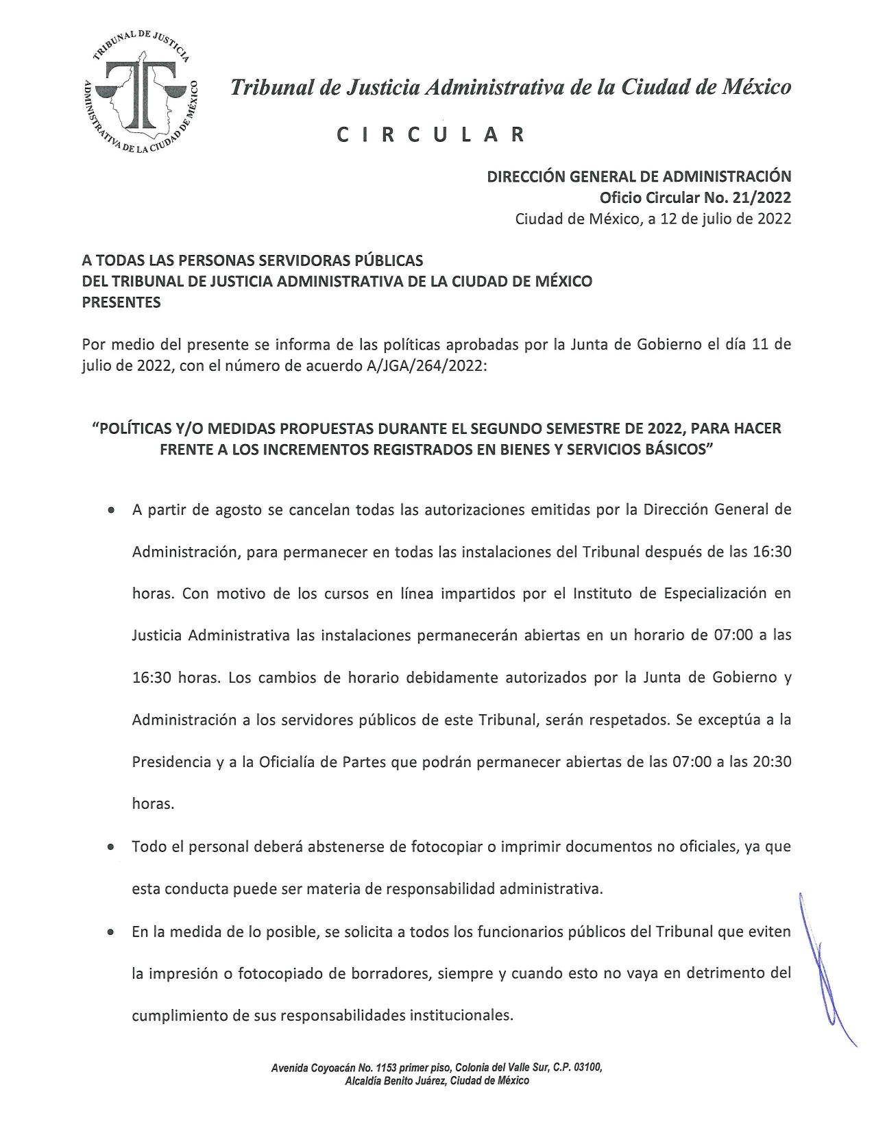 Circular Politicas Medidas Incremento Bienes y Servicios Basicos page 0001